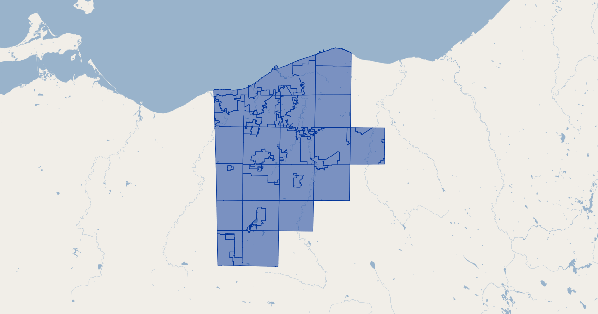 Lorain County, Ohio Taxing Districts GIS Map Data Lorain County