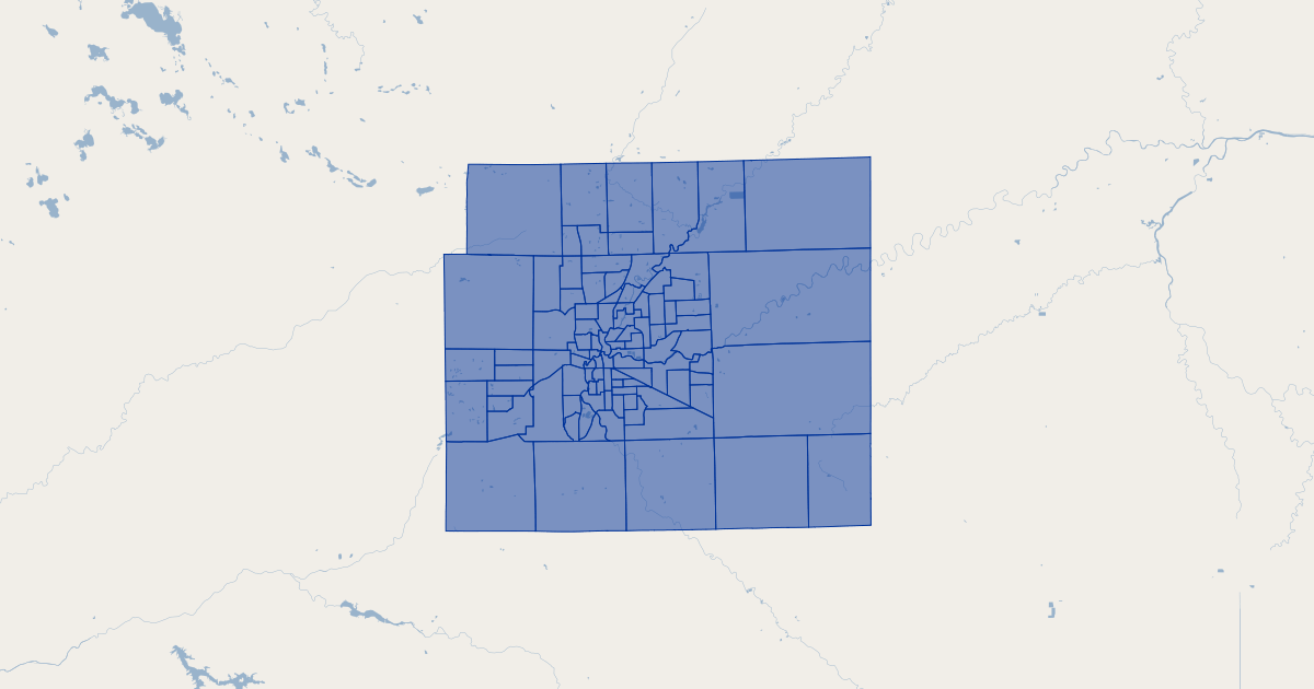 Allen County, Indiana Census Tract 2010 | GIS Map Data | Allen County ...