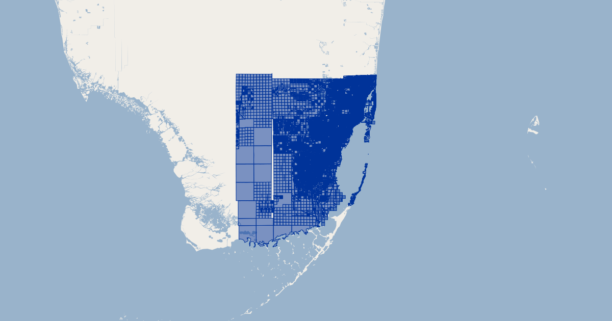 miami-dade county, florida property boundaries | gis map