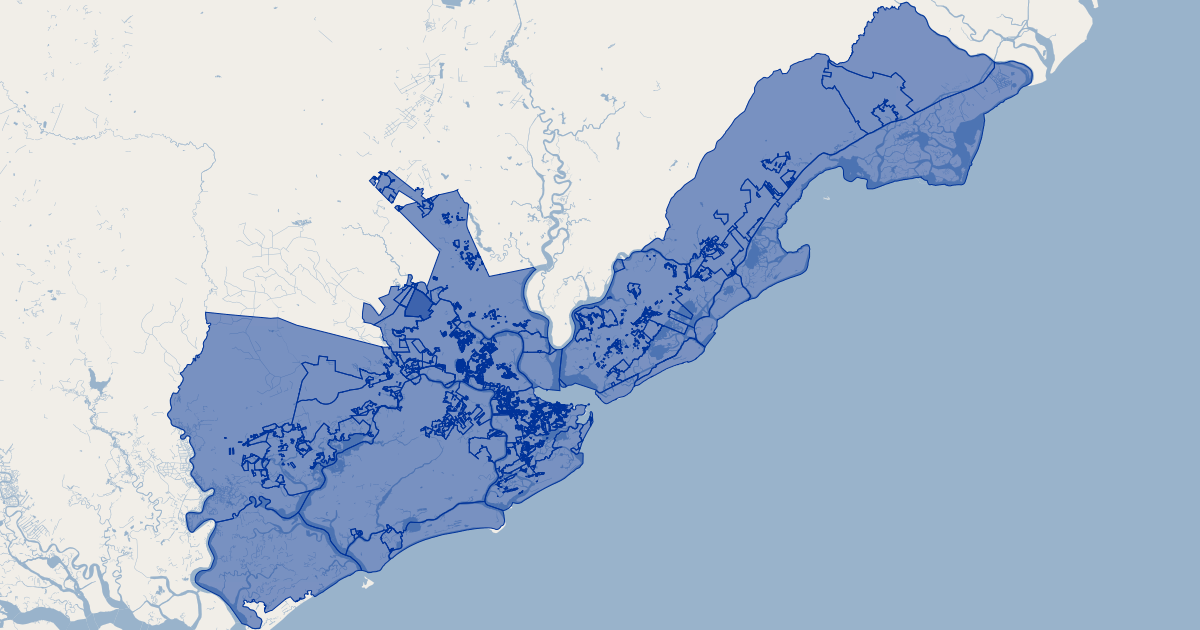 Charleston County, South Carolina County Tax Districts  GIS Map Data 