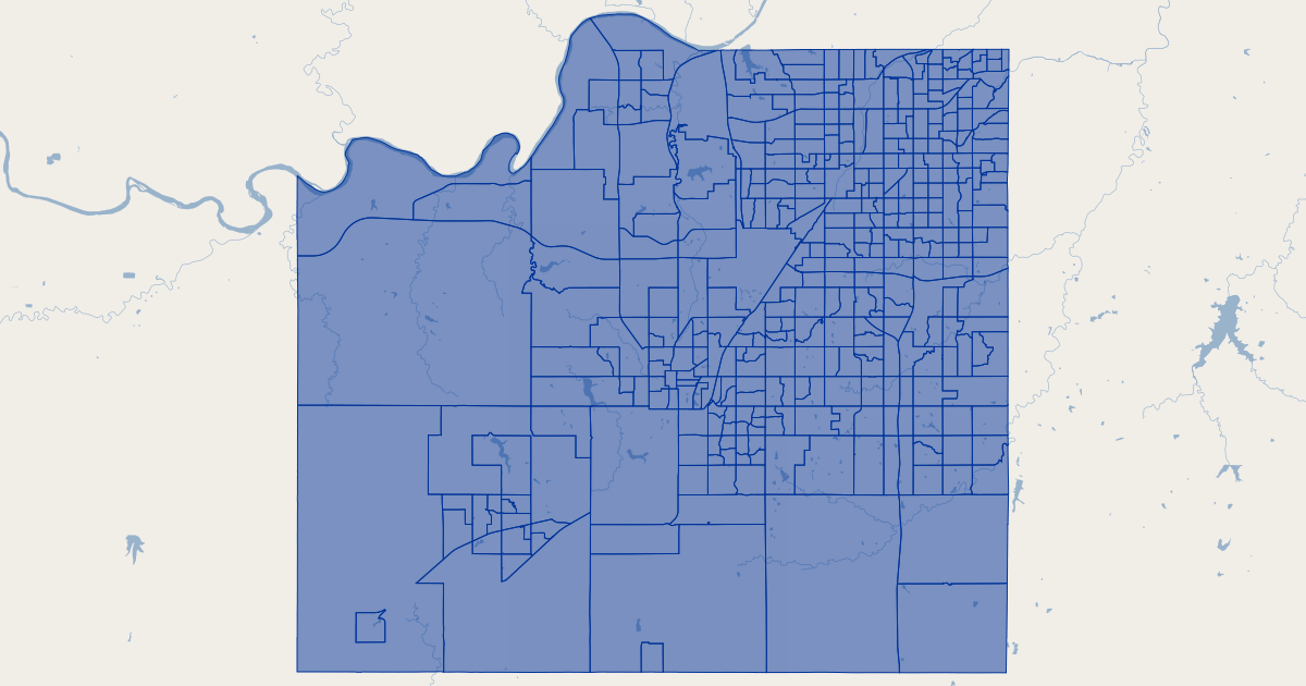 Johnson County, Kansas Block Groups | GIS Map Data | Johnson County ...